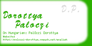dorottya paloczi business card